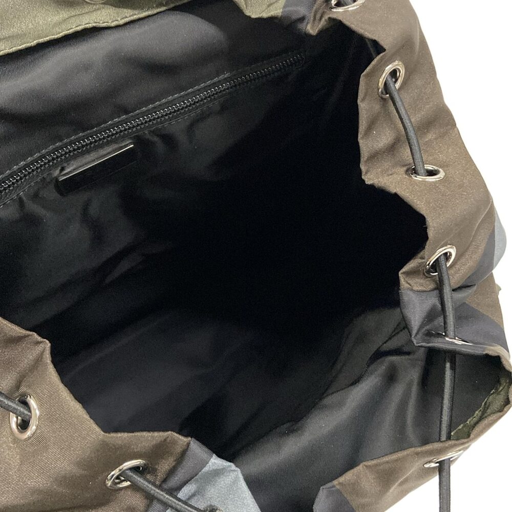 Prada Backpack 2VZ062 Dark Green Black Multi - Picture 7 of 8